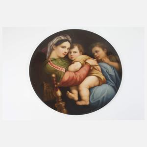 KPM Berlin große Bildplatte ”Madonna della Sedia”