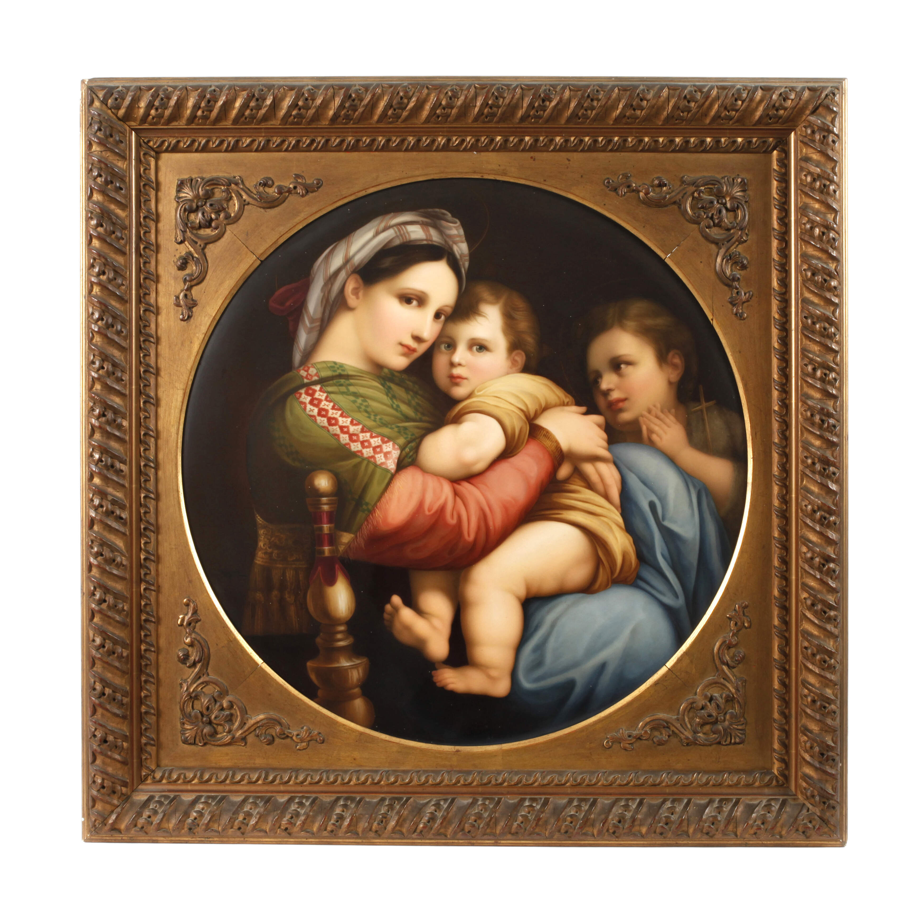 KPM Berlin große Bildplatte ”Madonna della Sedia”