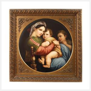 KPM Berlin große Bildplatte ”Madonna della Sedia”