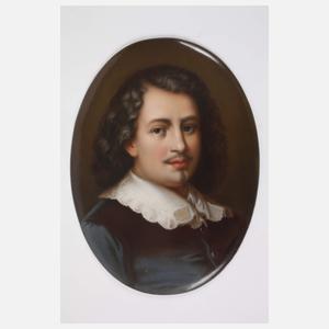 Gerahmte Bildplatte Altmeister-Herrenportrait