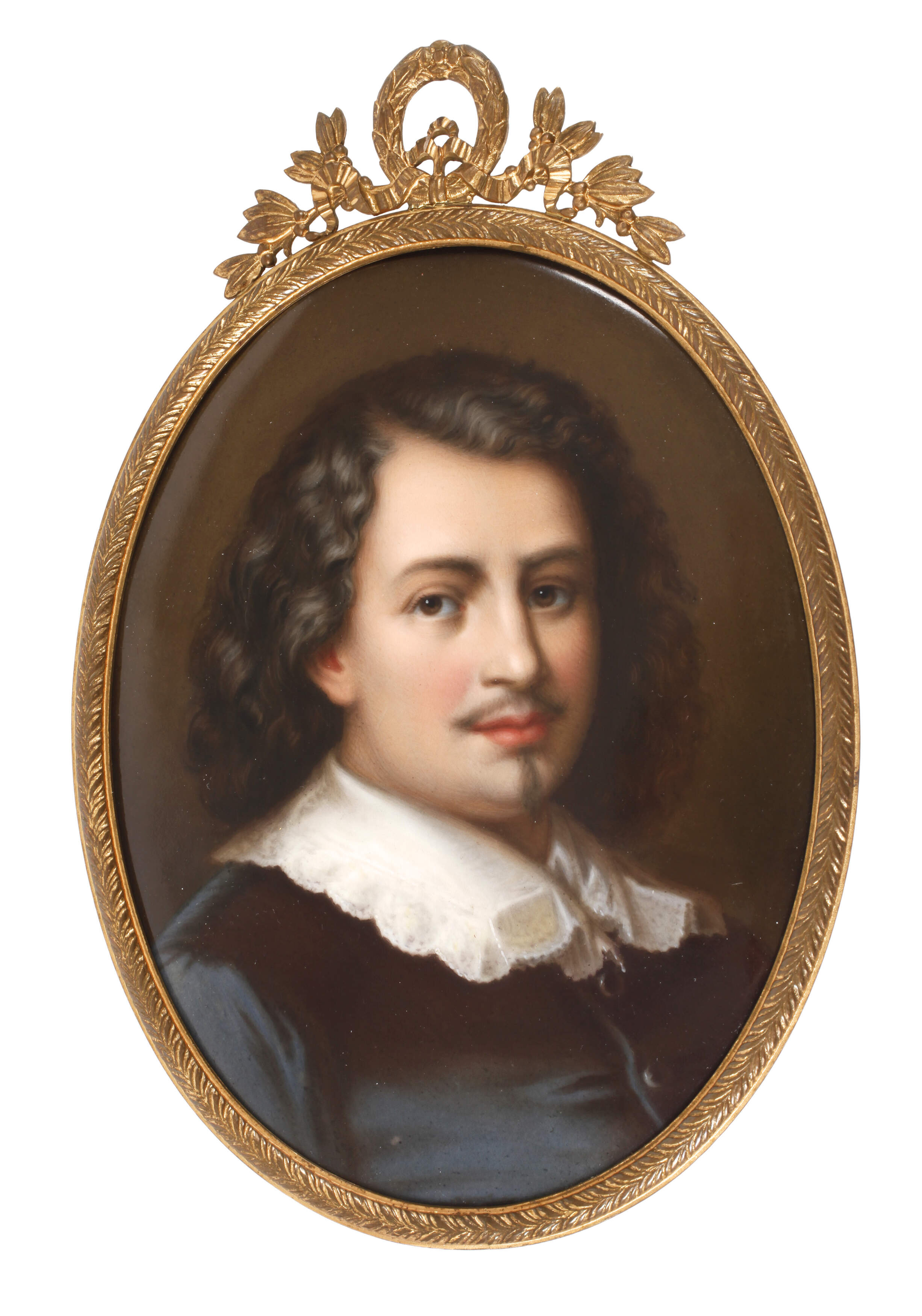 Gerahmte Bildplatte Altmeister-Herrenportrait