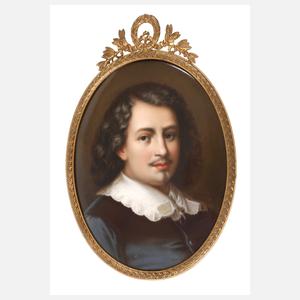 Gerahmte Bildplatte Altmeister-Herrenportrait