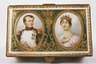 Sèvres Prunkdose Portrait Napoleon I. und Gemahlin