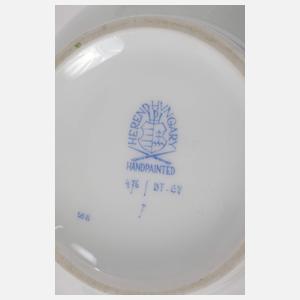 Herend Ungarn Kaffeekanne "Vieux Bouquet de Saxe"