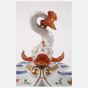 Herend Ungarn große Cabaretschale "Poissons"