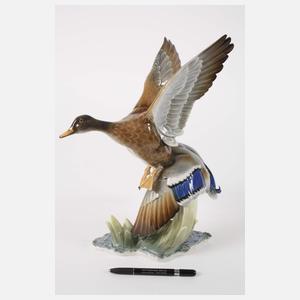 Hutschenreuther fliegende Wildenten und Schwan