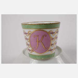 KPM Berlin Monogrammtasse "K"