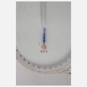 KPM Berlin Korbschale Blumen und Insekten