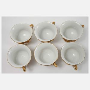 Meissen prunkvolles Kaffeeservice "B-Form"