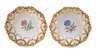 Meissen Paar Prunkschalen Blumenmalerei