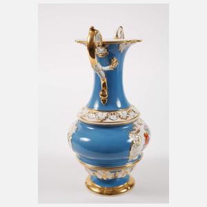 Meissen prunkvolle Henkelvase "Blumenbukett"