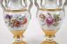 Meissen Paar Schlangenhenkelvasen "Blumenbukett"