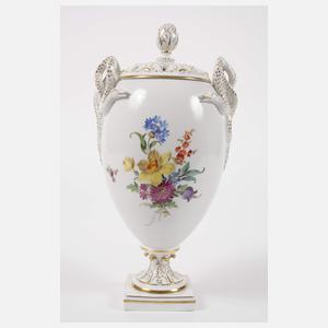 Meissen prunkvolle Potpourrivase "Blumenbukett"