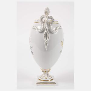Meissen prunkvolle Potpourrivase "Blumenbukett"