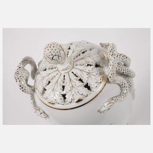 Meissen prunkvolle Potpourrivase "Blumenbukett"