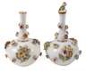 Meissen Paar Flakons mit Blumenbesatz