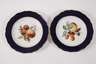 Meissen vier Obstteller "Fruchtmalerei mit Bord"