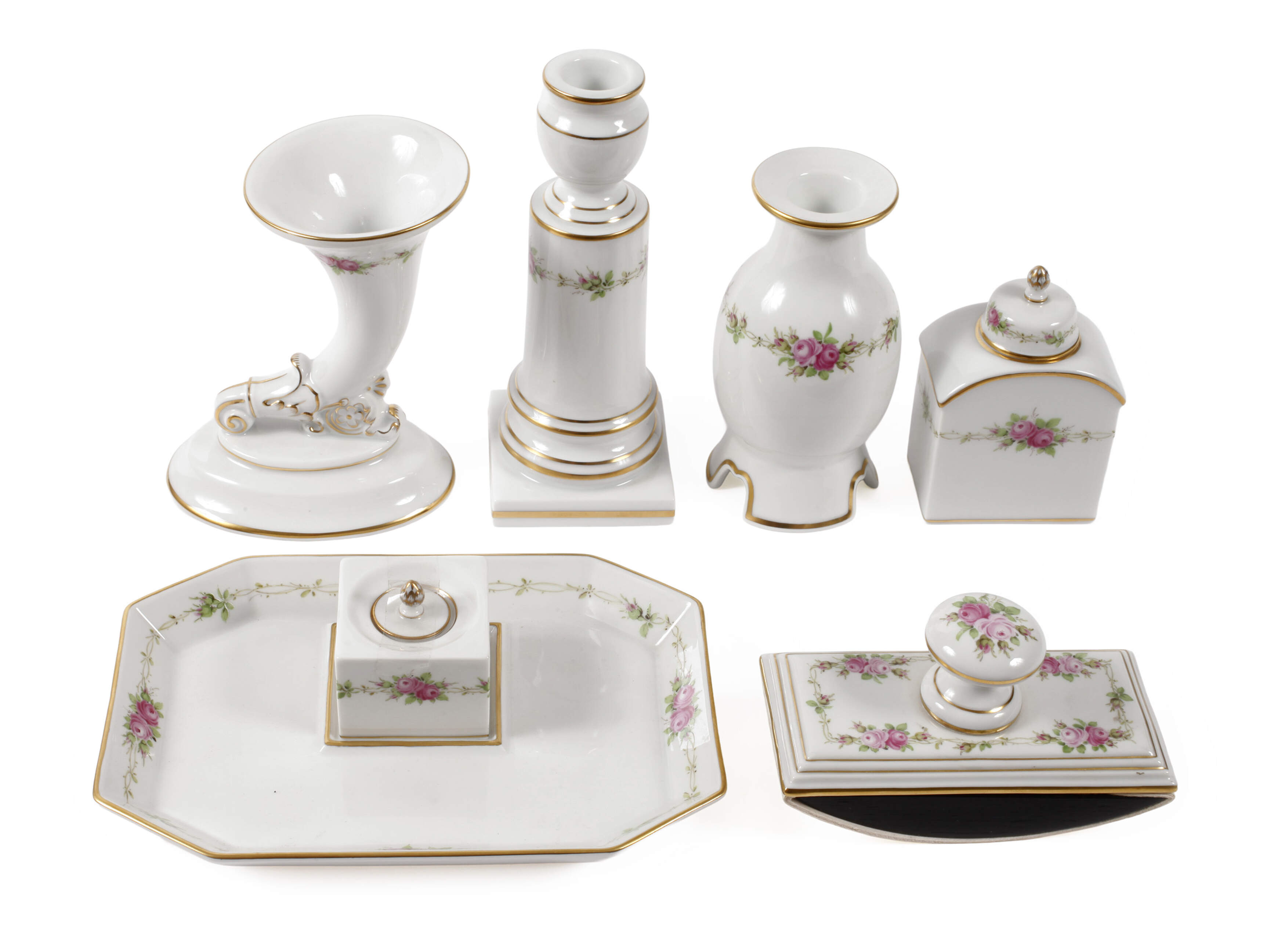 Meissen Schreibset "Rosenkranz"