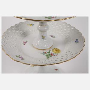Meissen große Etagere "Blume 2"