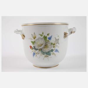 Meissen großer Cachepot "Naturalistische Blume"