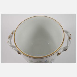 Meissen großer Cachepot "Naturalistische Blume"