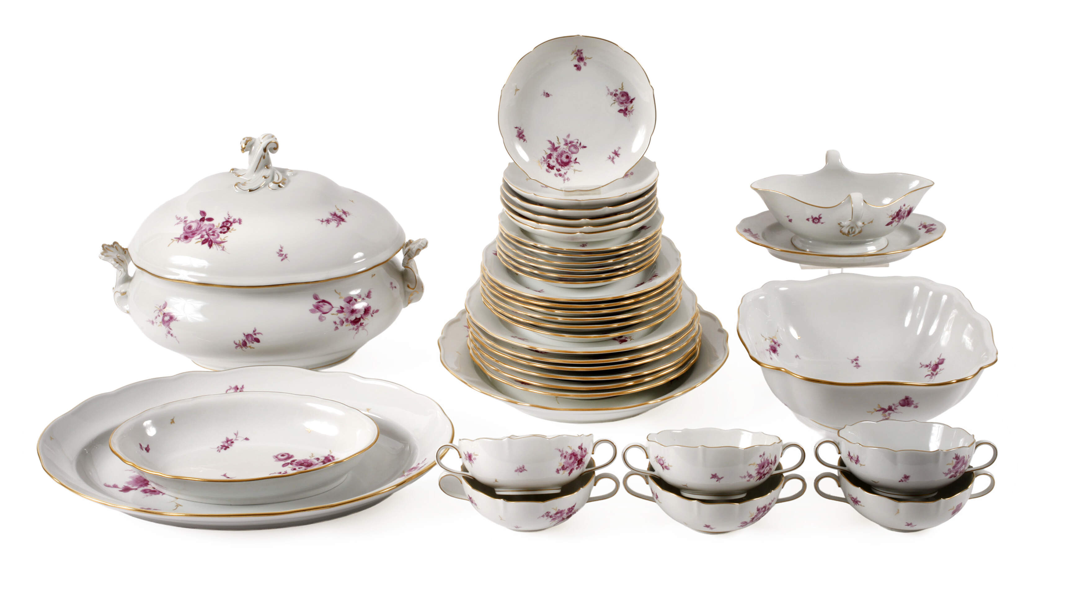 Meissen Speiseservice "Blumenbukett/Goldgräser"