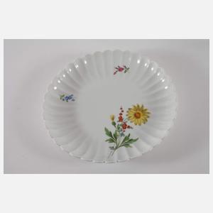 Meissen montierter Ascher und zwei Gebäckschalen
