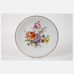 Meissen Konvolut Zierteile Blumenmalerei