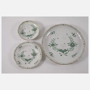 Meissen Kaffeeservice "Indisch grün"