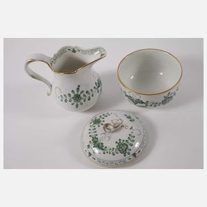 Meissen Kaffeeservice "Indisch grün"