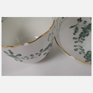 Meissen Kaffeeservice "Indisch grün"