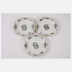 Meissen sechs Dessertteller "Reicher Drache"