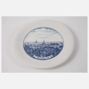 Meissen Wandteller Ansicht Zwickau