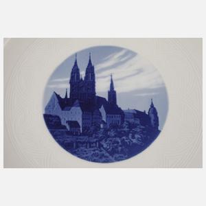 Meissen Ansichtenteller Burgberg Meißen