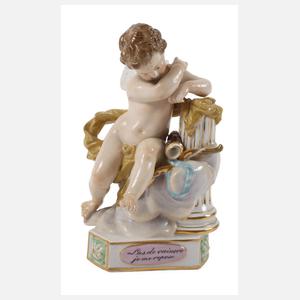 Meissen Amorette "Las de vaincre, je me repose"