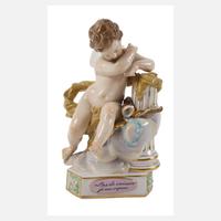 Meissen Amorette "Las de vaincre, je me repose"111