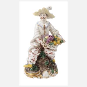 Nymphenburg/Frankenthal "Chinese mit Früchtekorb"