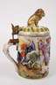 Volkstedt großer Walzenkrug im Capodimonte-Stil