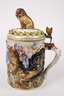 Volkstedt großer Walzenkrug im Capodimonte-Stil