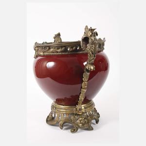 Großer Cachepot mit Bronzemontur