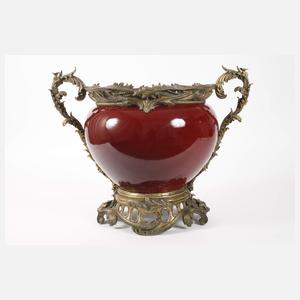 Großer Cachepot mit Bronzemontur