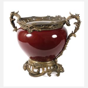 Großer Cachepot mit Bronzemontur