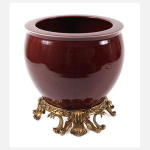 Großer Cachepot mit Bronzemontur