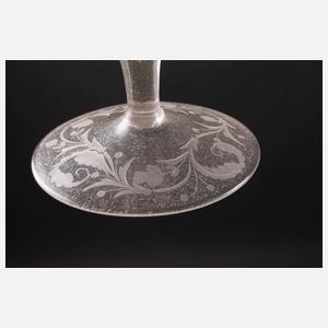 Barocker Deckelpokal und Becherglas