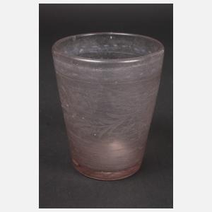 Barocker Deckelpokal und Becherglas