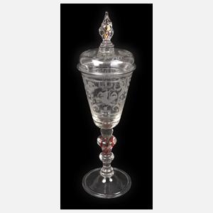 Seltener barocker Deckelpokal