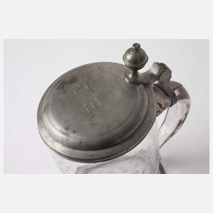 Jagdlicher barocker Walzenkrug