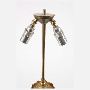 Große Lithyalinglas Lampe