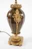Große Lithyalinglas Lampe