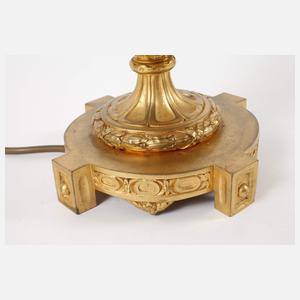 Große Lithyalinglas Lampe